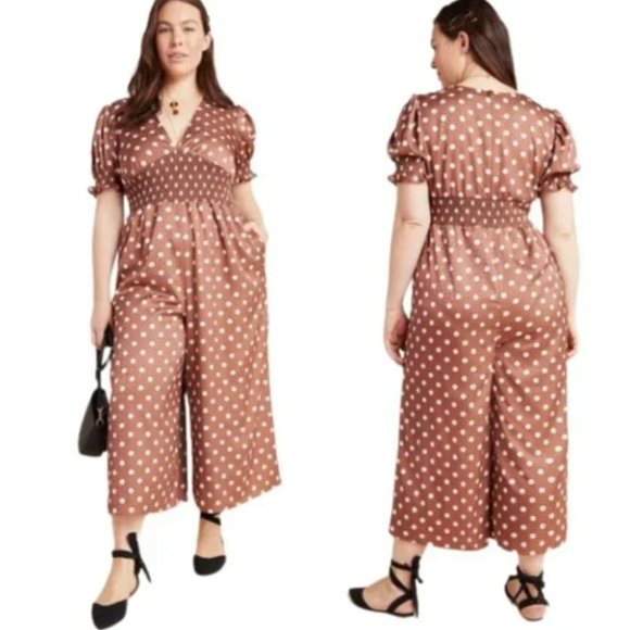 Anthropologie Pants - Anthropologie Hutch Odette Brown Plus Size Anthropologie Jumpsuit 1xl
